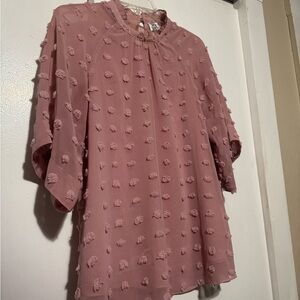Ivy Jane Dusty Pink Textured Blouse